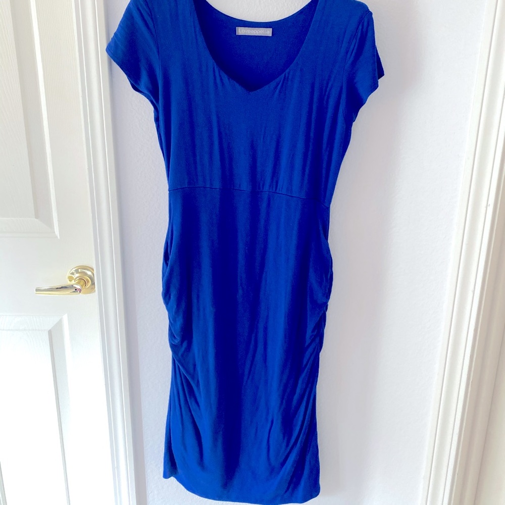 Loveapella Brand Cobalt Blue maternity Dress